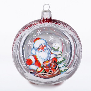 Ёлочная игрушка Шар "Морозко" №C313