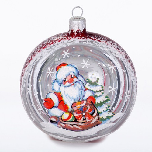 Ёлочная игрушка Шар "Морозко" №C313