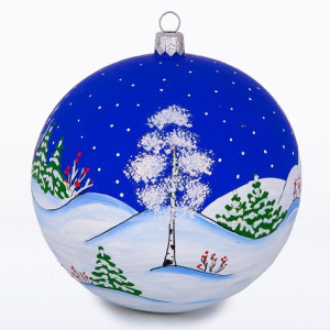 Ёлочная игрушка Шар "Русская зима" №C319