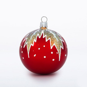 Ёлочная игрушка Шар "Снежный" №C550