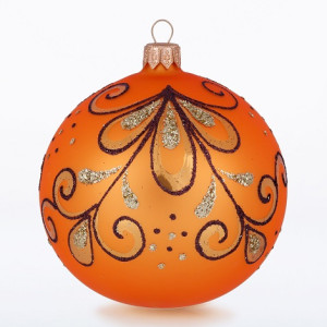 Ёлочная игрушка Шар "Камелия" №C702