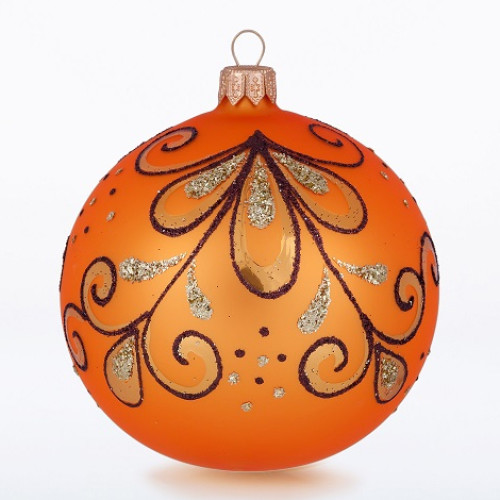 Ёлочная игрушка Шар "Камелия" №C702