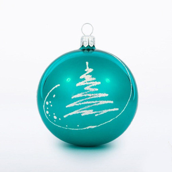 Ёлочная игрушка Шар "Ёлочка" №C95 Ёлочная игрушка Шар "Ёлочка" №C95