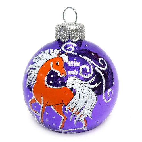 Ёлочная игрушка Шар Зодиак "Лошадь" №C29-26UP-A