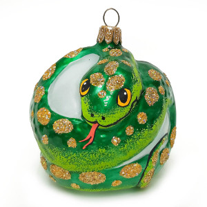 Ёлочная игрушка Шар "Змея Талисман" Зодиак №C1068-25
