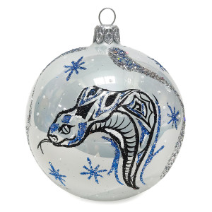 Ёлочная игрушка Шар "Могущественная Кобра Эйми" Зодиак №C206A-25