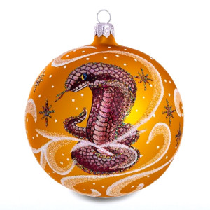 Ёлочная игрушка Шар "Кобра" Зодиак №C475-25