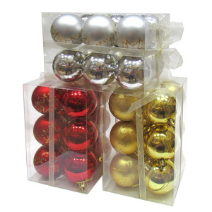 Набор пластиковых шаров на елку №M-360645