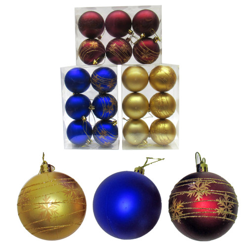 Набор пластиковых шаров на елку №M-361110