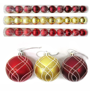 Набор пластиковых шаров на елку №M-380036