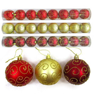Набор пластиковых шаров на елку №M-380079