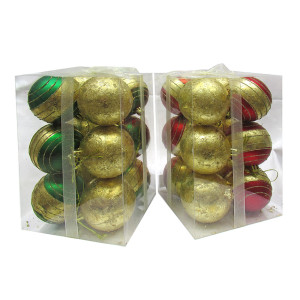 Набор пластиковых шаров на елку №M-380376