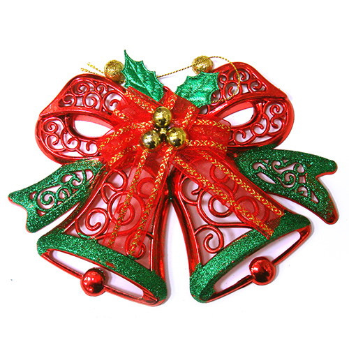 Елочное украшение "Колокольчики с бантиком" №9160-12