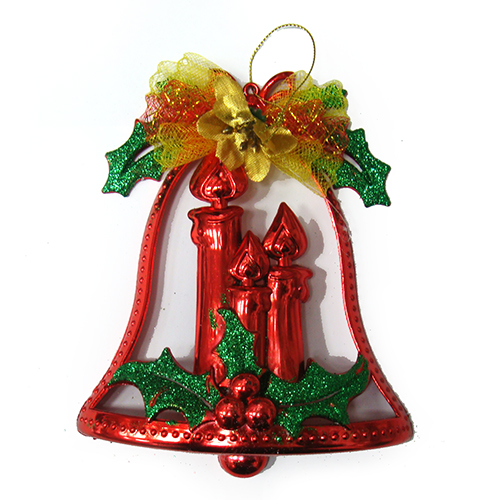 Елочное украшение "Колокольчик со свечами" №9160-13