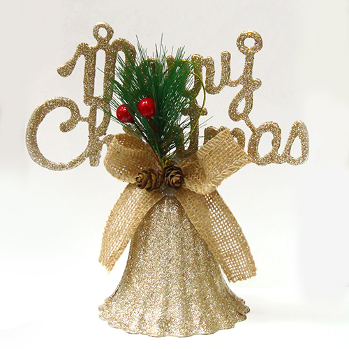 Елочное украшение "Колокольчик с бантиком" №9160-15