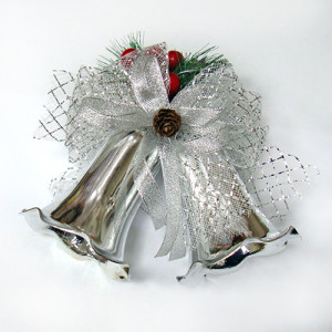 Елочное украшение "Колокольчики с бантиком" №9160-5