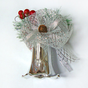 Елочное украшение "Колокольчик с бантиком" №9160-6