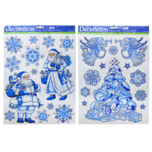 Новогодняя наклейка на окна №196239-4