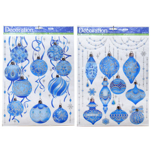 Новогодняя наклейка на окна №196239-4