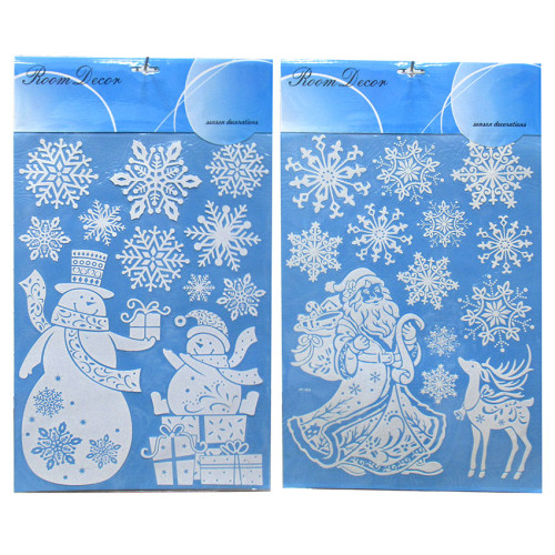 Новогодняя наклейка на окна №196239-5