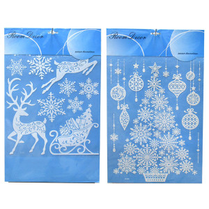 Новогодняя наклейка на окна №196239-5