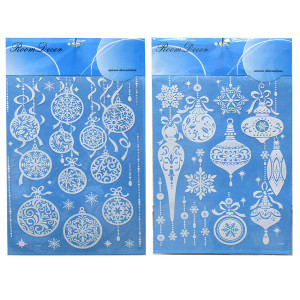 Новогодняя наклейка на окна №196239-5