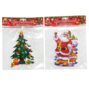 Новогодняя наклейка на окна №6010-2