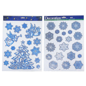 Новогодняя наклейка на окна №6010-4