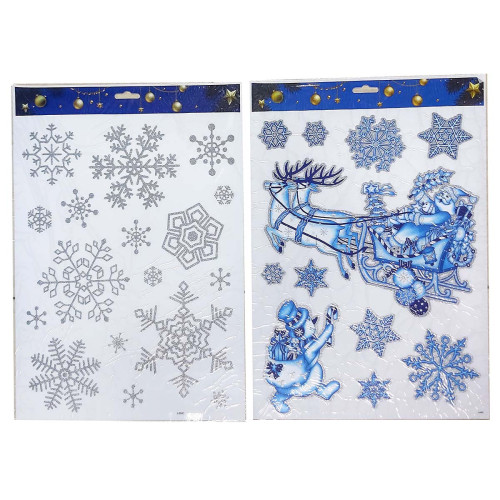 Новогодняя наклейка на окна №6010-5