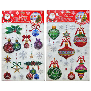 Новогодняя наклейка на окна №6239-2