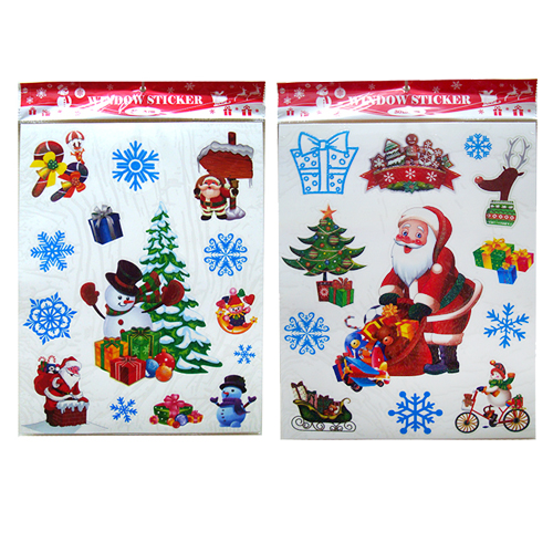Новогодняя наклейка на окна №6239-5