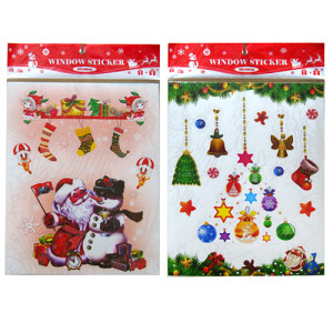 Новогодняя наклейка на окна №6239-7