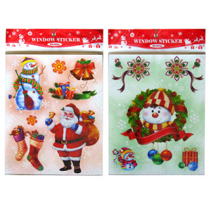 Новогодняя наклейка на окна №6239-7