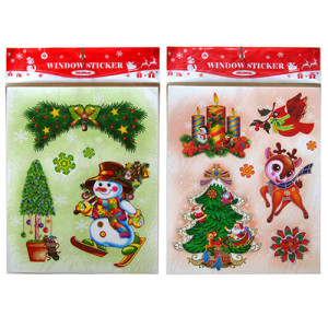 Новогодняя наклейка на окна №6239-7