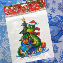 Новогодние наклейки на окна