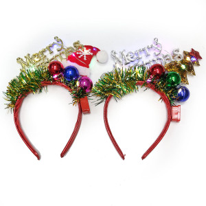 Новогодний обруч светящийся №6120-18