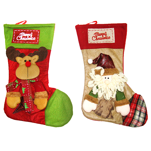 Сапожок Новогодний Рождественский для подарков №018W