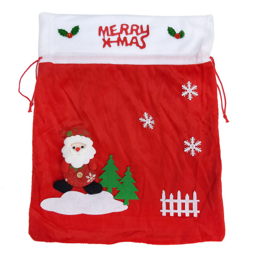 Мешок Новогодний Рождественский для подарков №6120-10