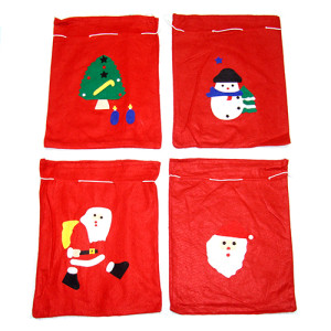 Мешок Новогодний Рождественский для подарков №6116-6