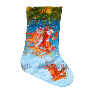 Сапожок Новогодний Рождественский для подарков №8490B