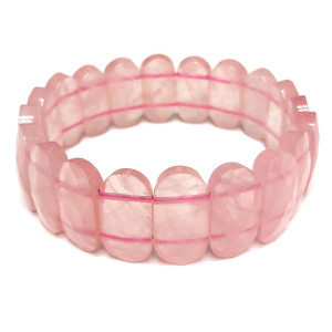 Браслет из розового кварца №2404-5