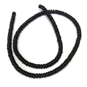 Бусины из агата черного №13B240