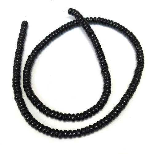 Бусины из агата черного №13B240