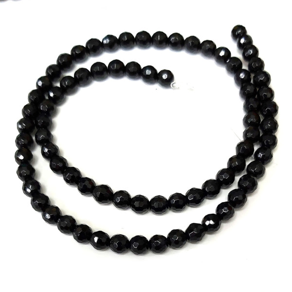 Бусины из агата черного №13B241 Бусины из агата черного №13B241