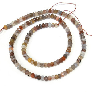 Бусины из агата серого №14B089