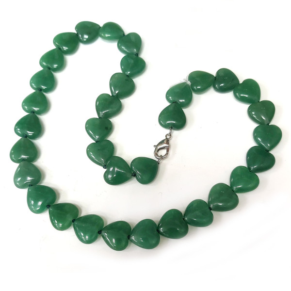 Бусы из нефрита №14B109 Бусы из нефрита №14B109