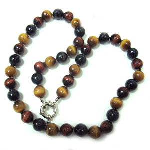 Бусы "Соколиный глаз" №14002