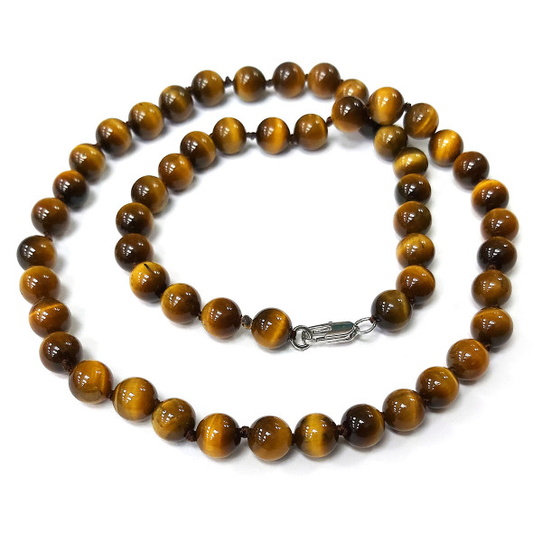 Бусы "Тигровый глаз" №13B060 Бусы "Тигровый глаз" №13B060