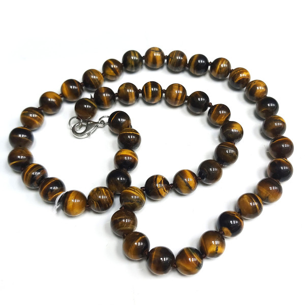 Бусы "Тигровый глаз" №13B253 Бусы "Тигровый глаз" №13B253