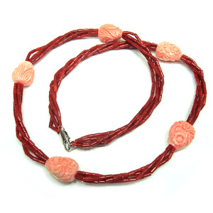 Бусы "Коралл" №058-4